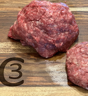 PREMIUM GROUND BEEF - approx. 80/20  Sold By The Pkg